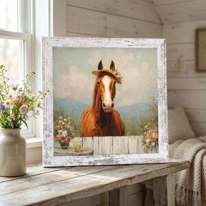 Derby Horse & Cocktail Framed Art